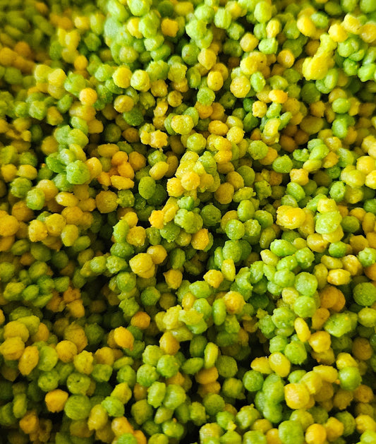 Perle Morbide grün-gelb Keimfreies Aufzuchtfutter