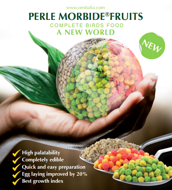 Ornitalia Perle Morbide neu entwickeltes Kraft und Aufzuchtfutter für Vögel