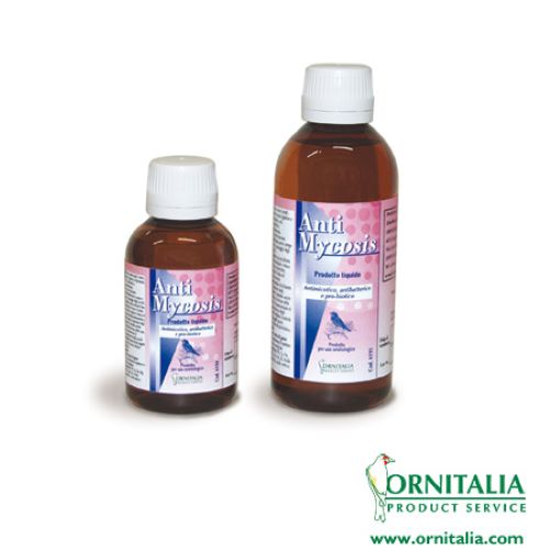 Ornitalia Anti Mycosis Flasche – Flüssiges Ergänzungsfuttermittel für Zier- und Rassevögel zur Regulierung der Darmflora und Vorbeugung von Pilzinfektionen.