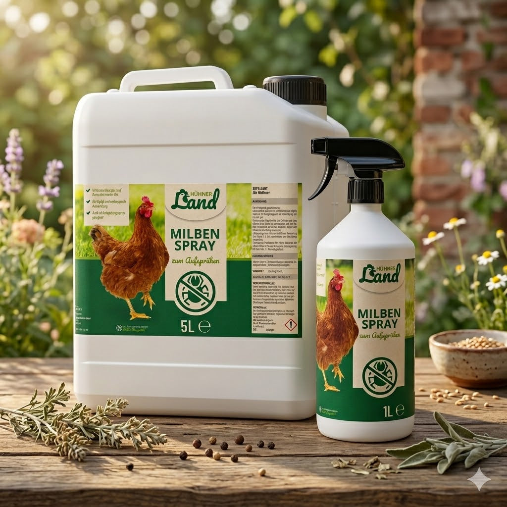 Hühner Land Milbenspray zur Bekämpfung von roter Vogelmilbe und Parasiten, 6L Sprühflasche für den Hühnerstall